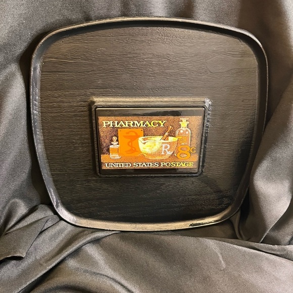 Westwood Thermo-Serv Serving Tray featuring the 1972 U.S Pharmacy Postage Stamp - Picture 4 of 12